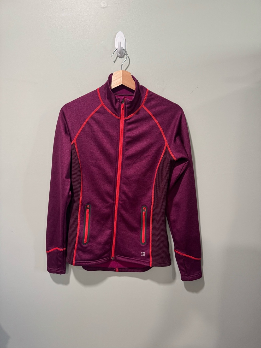 Title Nine Full Zip Performance Jacket Plum Medium
